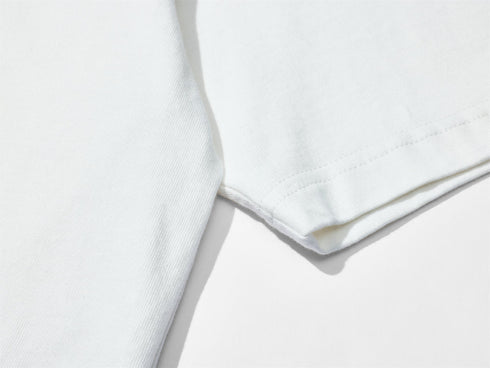 Letter Round Neck T-shirt 230g Heavy Cotton